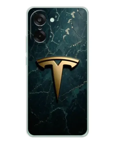 Чехол для OnePlus Ace 5 Racing с картинкой «Мраморная Tesla Gold» Чехол для OnePlus Ace 5 Racing с картинкой «Мраморная Tesla Gold»