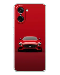 Чехол для OnePlus Ace 5 Racing с картинкой «Красный Mercedes AMG»