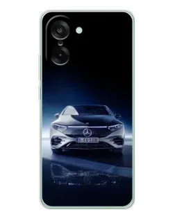 Чехол для OnePlus Ace 5 Racing с картинкой «Ночной Mercedes EQ»