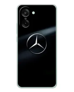 Чехол для OnePlus Ace 5 Racing с картинкой «Mercedes на металле»