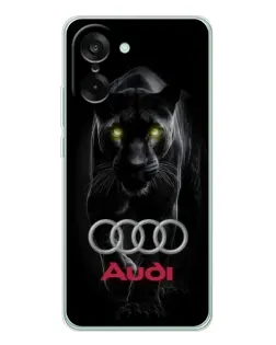 Чехол для OnePlus Ace 5 Racing с картинкой «Пантера и Audi»