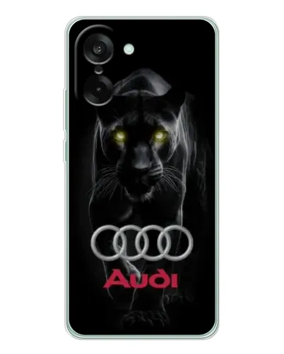 Чехол для OnePlus Ace 5 Racing с картинкой «Пантера и Audi» Чехол для OnePlus Ace 5 Racing с картинкой «Пантера и Audi»