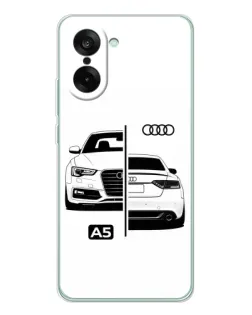 Чехол для OnePlus Ace 5 Racing с картинкой «Audi — контрастный дизайн»