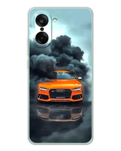 Чехол для OnePlus Ace 5 Racing с картинкой «Audi в облаках дыма» Чехол для OnePlus Ace 5 Racing с картинкой «Audi в облаках дыма»