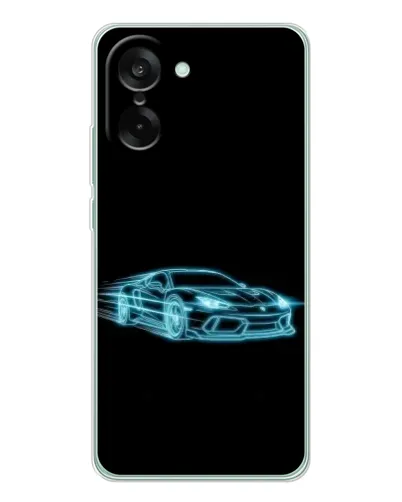 Чехол для OnePlus Ace 5 Racing с картинкой «Неоновый контур Lamborghini» Чехол для OnePlus Ace 5 Racing с картинкой «Неоновый контур Lamborghini»