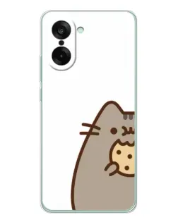 Чехол для OnePlus Ace 5 Racing с картинкой «Пушин с печеньем»