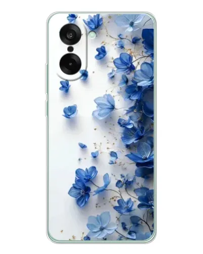 Чехол для OnePlus Ace 5 Racing с картинкой «Голубой цветочный каскад» Чехол для OnePlus Ace 5 Racing с картинкой «Голубой цветочный каскад»