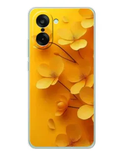 Чехол для OnePlus Ace 5 Racing с картинкой «Золотые лепестки»
