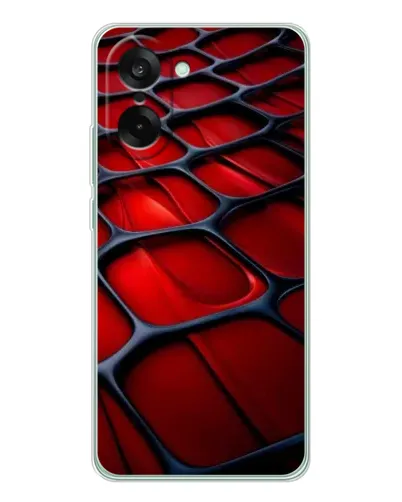 Чехол для OnePlus Ace 5 Racing с картинкой «Красная глянцевая сетка» Чехол для OnePlus Ace 5 Racing с картинкой «Красная глянцевая сетка»