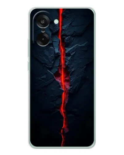Чехол для OnePlus Ace 5 Racing с картинкой «Kрасная лавовая трещина» Чехол для OnePlus Ace 5 Racing с картинкой «Kрасная лавовая трещина»