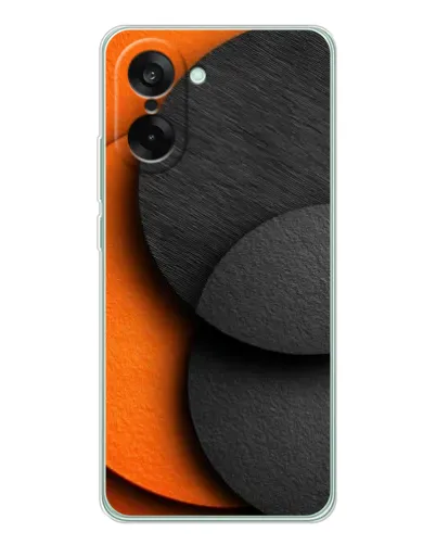 Чехол для OnePlus Ace 5 Racing с картинкой «Геометрия оранжевых кругов» Чехол для OnePlus Ace 5 Racing с картинкой «Геометрия оранжевых кругов»