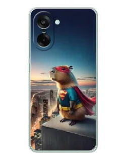 Чехол для OnePlus Ace 5 Racing с картинкой «Капи-мен супергерой»