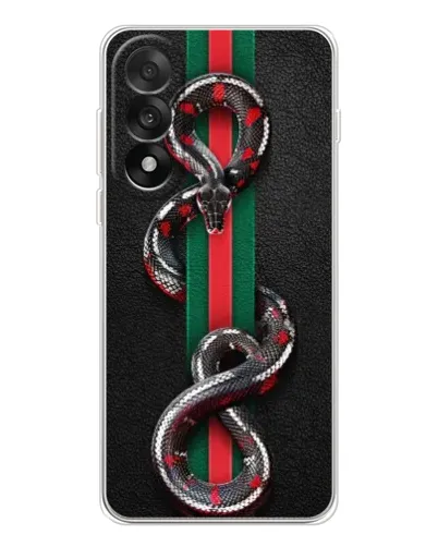 Чехол для OnePlus Ace 5 Ultra с картинкой «Gucci — змея на полосе» Чехол для OnePlus Ace 5 Ultra с картинкой «Gucci — змея на полосе»