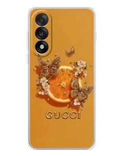 Чехол для OnePlus Ace 5 Ultra с картинкой «Gucci — золотые бабочки»