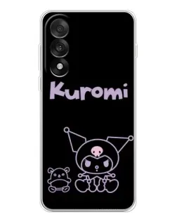 Чехол для OnePlus Ace 5 Ultra с картинкой «Kuromi — черный минимализм»