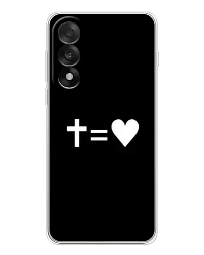 Чехол для OnePlus Ace 5 Ultra с картинкой «Крест и Сердце»