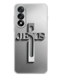 Чехол для OnePlus Ace 5 Ultra с картинкой «Металлический крест Jesus»