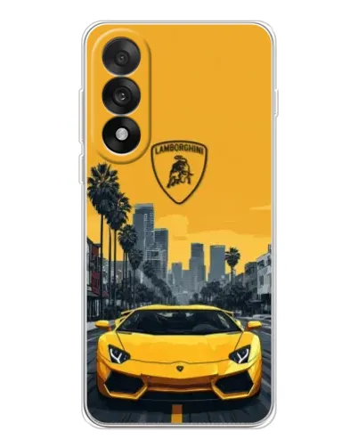 Чехол для OnePlus Ace 5 Ultra с картинкой «Желтый Lamborghini город» Чехол для OnePlus Ace 5 Ultra с картинкой «Желтый Lamborghini город»