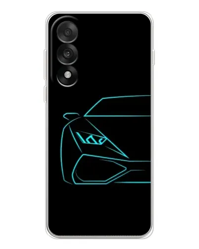 Чехол для OnePlus Ace 5 Ultra с картинкой «Голубой силуэт Lamborghini» Чехол для OnePlus Ace 5 Ultra с картинкой «Голубой силуэт Lamborghini»