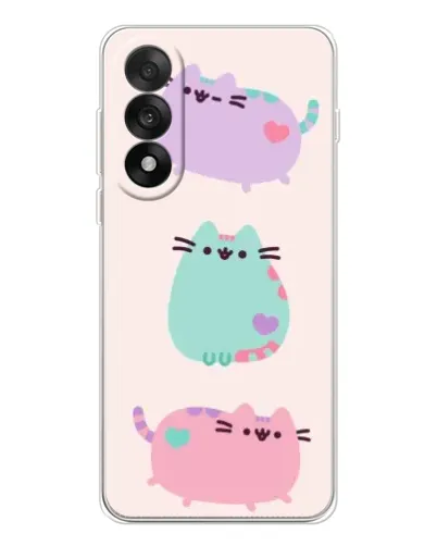 Чехол для OnePlus Ace 5 Ultra с картинкой «Pusheen трио»