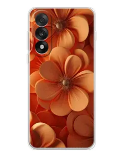 Чехол для OnePlus Ace 5 Ultra с картинкой «Оранжевый макро цветок»
