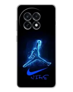 Чехол для OnePlus Ace 5 с картинкой «Jordan Neon Blue»