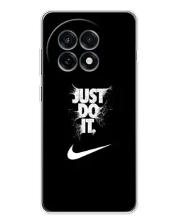 Чехол для OnePlus Ace 5 с картинкой «Текстовый принт Nike»