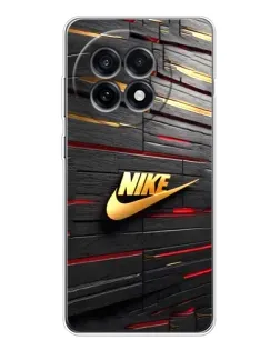 Чехол для OnePlus Ace 5 с картинкой «Золотой Nike на металле»