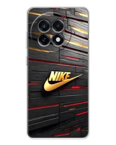 Чехол для OnePlus Ace 5 с картинкой «Золотой Nike на металле»