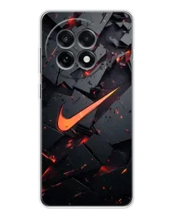 Чехол для OnePlus Ace 5 с картинкой «Nike — эффект разломов»