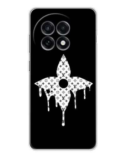 Чехол для OnePlus Ace 5 с картинкой «Цветочная монограмма»