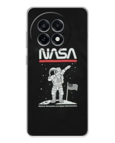 Чехол для OnePlus Ace 5 с картинкой «NASA — шагаем по Луне»