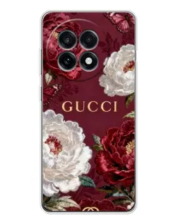 Чохол для OnePlus Ace 5 з картинкою «Gucci — бордові троянди» Чохол для OnePlus Ace 5 з картинкою «Gucci — бордові троянди»