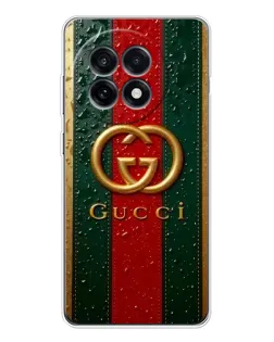 Чохол для OnePlus Ace 5 з картинкою «Gucci — фірмова смуга та золото» Чохол для OnePlus Ace 5 з картинкою «Gucci — фірмова смуга та золото»
