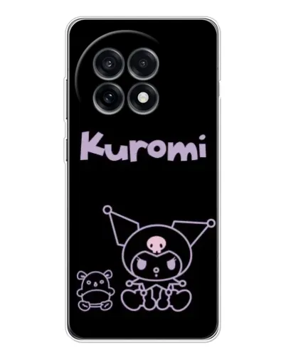 Чехол для OnePlus Ace 5 с картинкой «Kuromi — черный минимализм»
