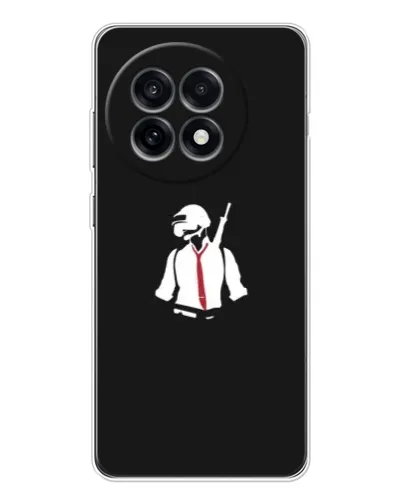 Чохол для OnePlus Ace 5 з картинкою «PUBG — силует воїна»