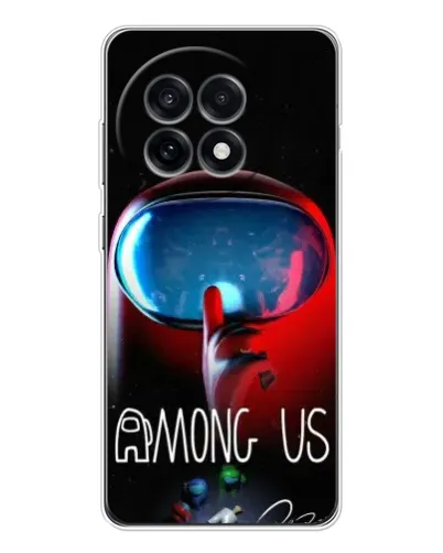 Чохол для OnePlus Ace 5 з картинкою «Червоний імпостер — макро» Чохол для OnePlus Ace 5 з картинкою «Червоний імпостер — макро»