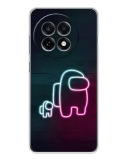 Чохол для OnePlus Ace 5 з картинкою «Among Us неон-арт»