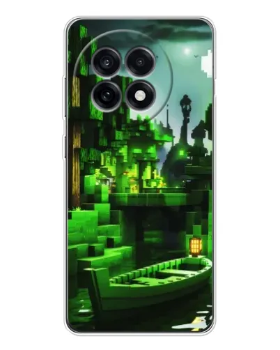 Чохол для OnePlus Ace 5 з картинкою «Minecraft лісовий пейзаж»
