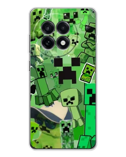 Чохол для OnePlus Ace 5 з картинкою «Кріпери Minecraft»