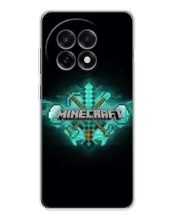 Чохол для OnePlus Ace 5 з картинкою «Minecraft Diamond лого»