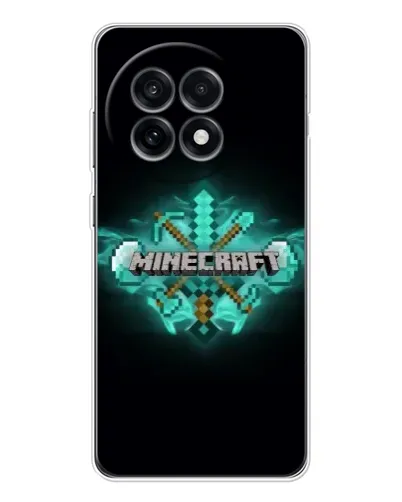 Чохол для OnePlus Ace 5 з картинкою «Minecraft Diamond лого»