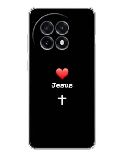 Чохол для OnePlus Ace 5 з картинкою «Серце - Jesus»