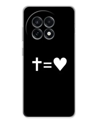 Чохол для OnePlus Ace 5 з картинкою «Хрест та Серце»