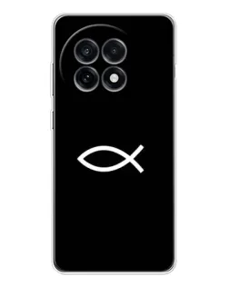 Чехол для OnePlus Ace 5 с картинкой «Символ рыбы Jesus»