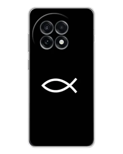 Чехол для OnePlus Ace 5 с картинкой «Символ рыбы Jesus» Чехол для OnePlus Ace 5 с картинкой «Символ рыбы Jesus»