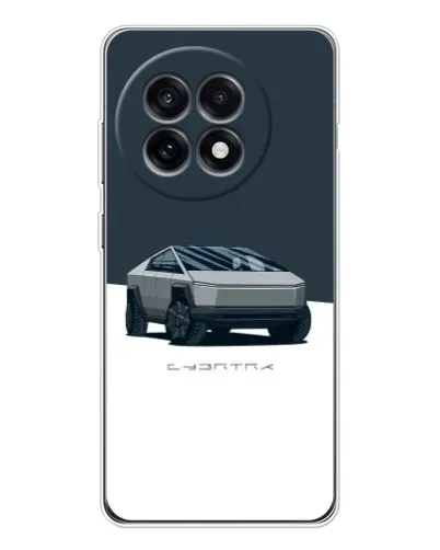 Чохол для OnePlus Ace 5 з картинкою «Сріблястий Cybertruck Tesla»