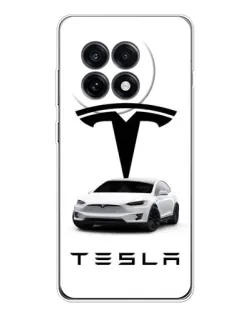 Чохол для OnePlus Ace 5 з картинкою «Tesla White Style» Чохол для OnePlus Ace 5 з картинкою «Tesla White Style»