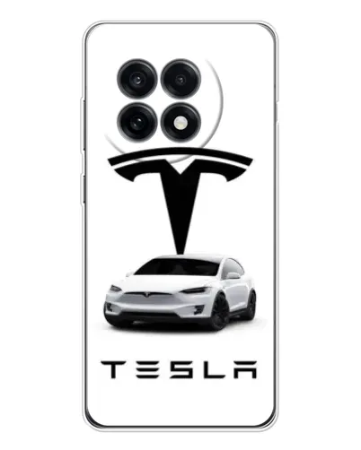 Чохол для OnePlus Ace 5 з картинкою «Tesla White Style»