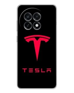 Чохол для OnePlus Ace 5 з картинкою «Tesla Red Logo» Чохол для OnePlus Ace 5 з картинкою «Tesla Red Logo»